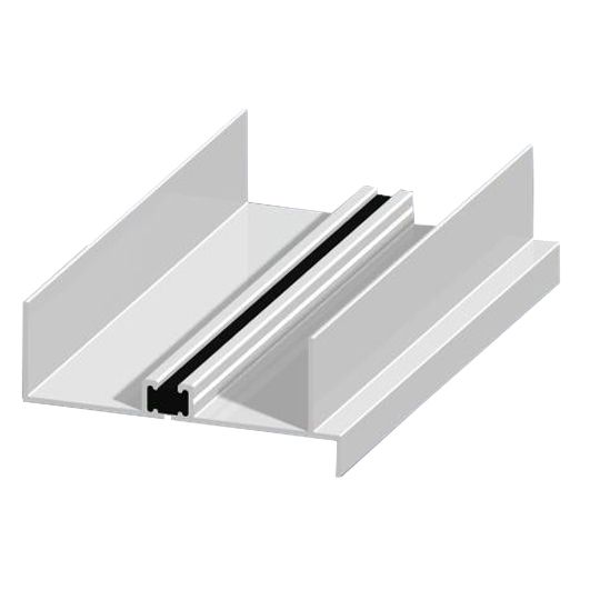 Elite Aluminum 3" x 25' Thermally Broken Drc with Flange — ELI3TBDRCWF25WH