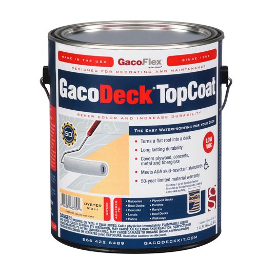Gaco Western GacoDeck TopCoat - 1 Gallon Pail — GACGDTCOYG1