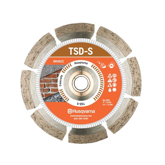 Husqvarna 8" x .095" x 7/8 - 5/8"B Tacti-Cut S Tsd-s Dri-Disc Hard Material Diamond Blade