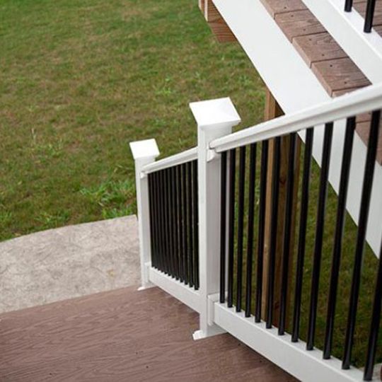 RDI Railing Dynamics 6' x 36" Endurance Originial 32° to 38° Stair Rail Kit with 3/4" Round Aluminum Balusters