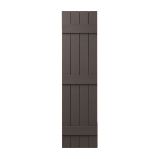 Mastic 15" x 31" Board & Batten Standard 4-Board Shutters - Closed Style — ACOVIN4C153159
