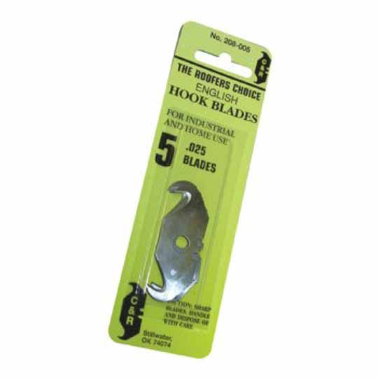 C&R Manufacturing Retail Card Extra Deep Hook Blades - Pack of 5 — CRMDHBHC
