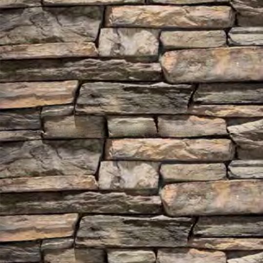 Eldorado Stone Rustic Ledge Flat Stone - 10 Sq. Ft. Box — ELDASF0009SBF