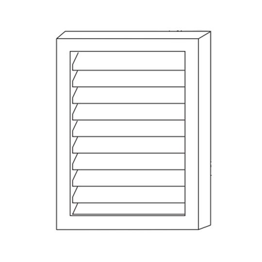 Mastic 24" x 30" Rectangular Gable Vent — ACORECTGV243035
