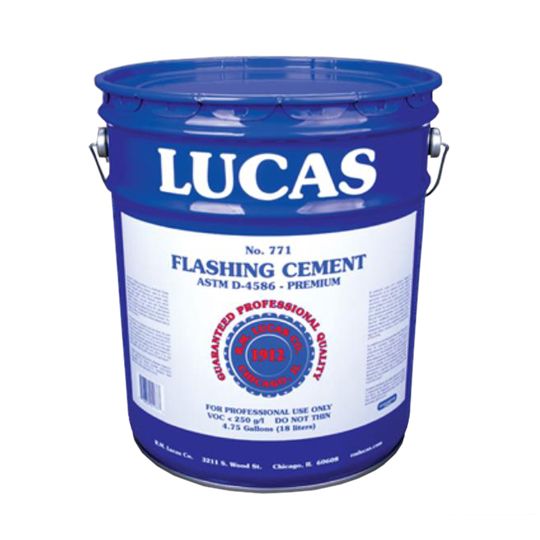 RM Lucas Premium Grade Semi-Grade Flashing Cement - 5 Gallon Pail