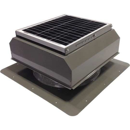 Attic Breeze AB-3022A 30 Watt (Gen Ii) Self-Flashing Solar Power Attic Fan — ABZAB3022AGR