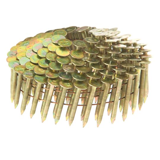 Grip-Rite 1-1/4" Ring Shank Hot-Dipped Galvanized 15° Coil Roofing Nails - Box of 7,200