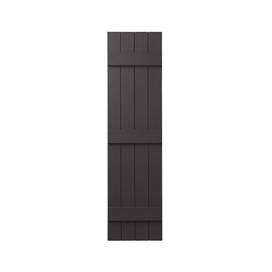 Mastic 15" x 75" Board & Batten Standard 4-Board Shutters - Closed Style — ACOVIN4C1575IJ