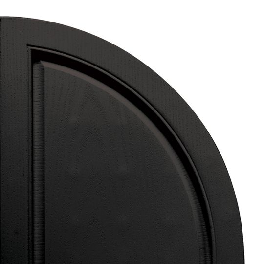 TRI-BUILT Quarter Round Arch Open Louver Shutter Top (Pair) — TRIATL14RD010