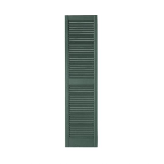Mastic 12" x 59" Standard Open Louvered Shutters - Regular Style — ACOVINLV125955