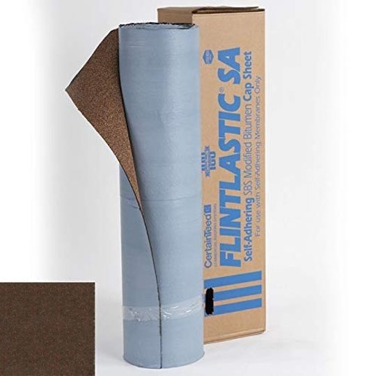 CertainTeed Roofing Flintlastic Sa Self-Adhered Cap - 1 Sq. Roll — Membranes — CTRSATC3