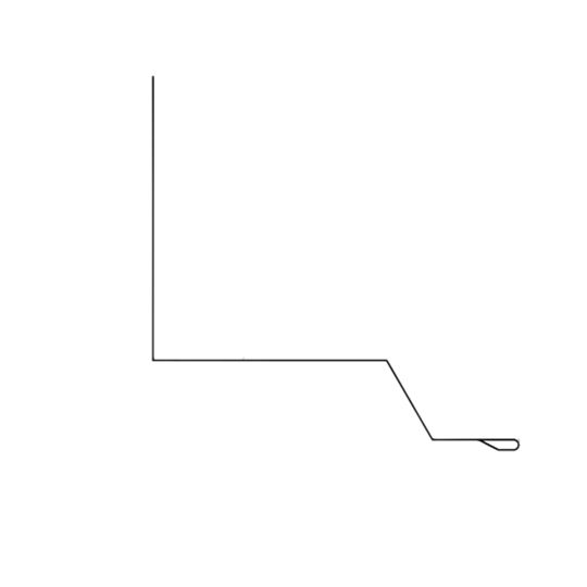 Metal Sales 3-1/2" x 10'2" Image Ii Step Rakewall