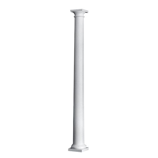 HB&G Building Products 8" x 8' Plain Round PermaCast Column