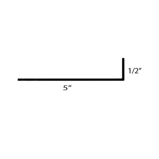 Bay Cities Metal Products 1/2" x 5" Galvanized Counter Flashing