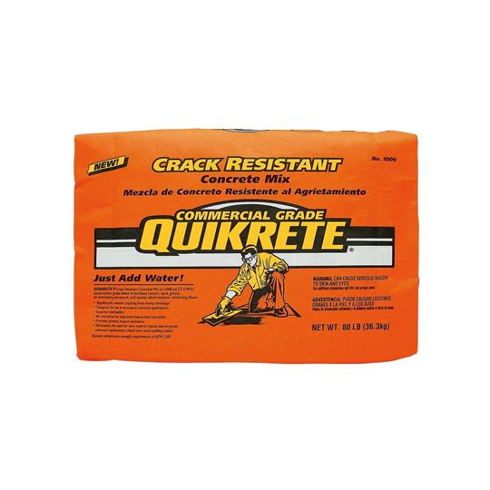 Quikrete Crack Resistant Concrete Mix - 80 Lb. Bag