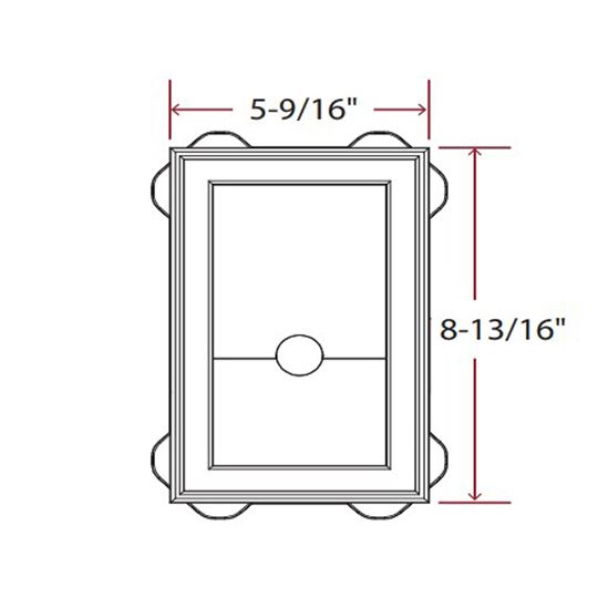 TRI-BUILT Split Mini Mounting Block for Insulated Siding — TRI035401096