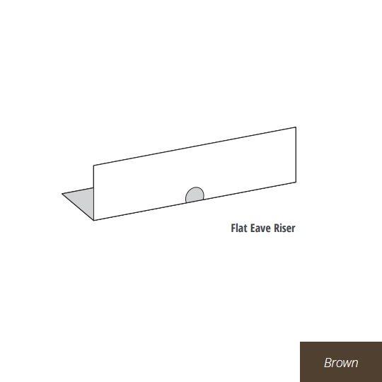 Eagle Roofing Products 1-1/2" Flat Eave Riser - 10' Section — EGLER7060BRN