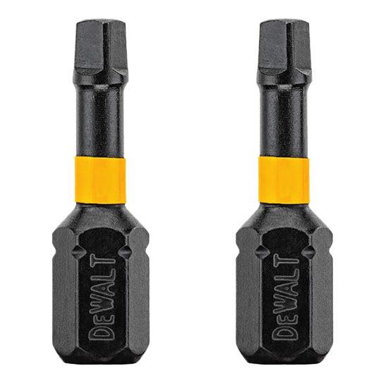 DeWalt 1" FlexTorq Square Tip #2 Recess Bit - Pack of 2