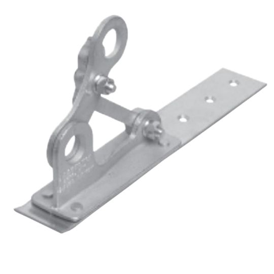 Berger Building Products #124 x 2" x 12" Mullane Fitrite Mini-Protector Bronze Fence Bracket for 2 Pipes