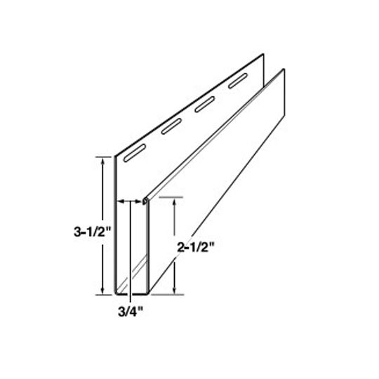 Variform By PlyGem Wide Flange 3/4" J-Channel — VAR40029391