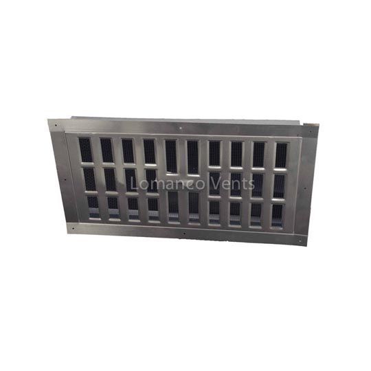Lomanco 16" x 8" Aluminum Flush Mount Foundation Vent with Pre-Punched Holes