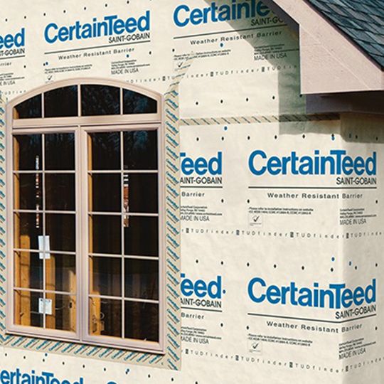 CertainTeed Siding 4-1/2' x 200' CertaWrap Premium Housewrap Roll - Weather Resistant Barrier