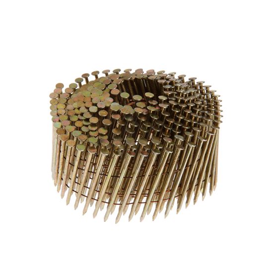 Grip-Rite 2-3/8" x .099" Ring Shank Electro-Galvanized 15° Wire Coil Nails - Box of 3,000