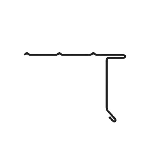 Alsco Metals 1-1/2" Overhanging "F" Drip Edge — Flashings — AMCODE112CL752