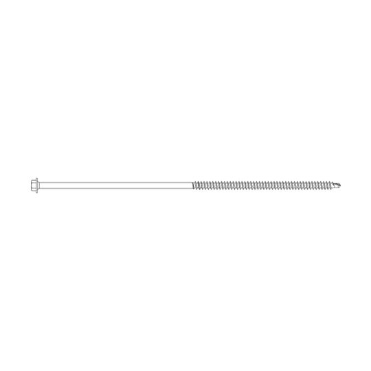 TruFast #12 x 8" Dph Roofing Fasteners - Bucket of 500