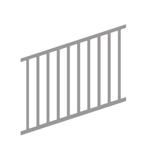 AFCO Industries 36" x 120" Fixed Angle Stair Rail