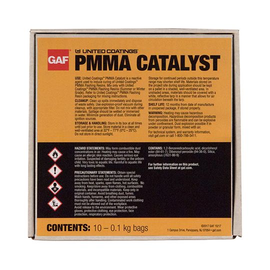 United Coatings 0.1 kg (3.2 Oz.) Pmma Catalyst Bag - Box of 10