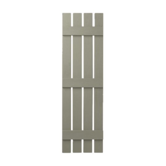 Mastic 16" x 51" Board & Batten Standard 4-Board Shutters - Open Style — ACOVIN4O165152
