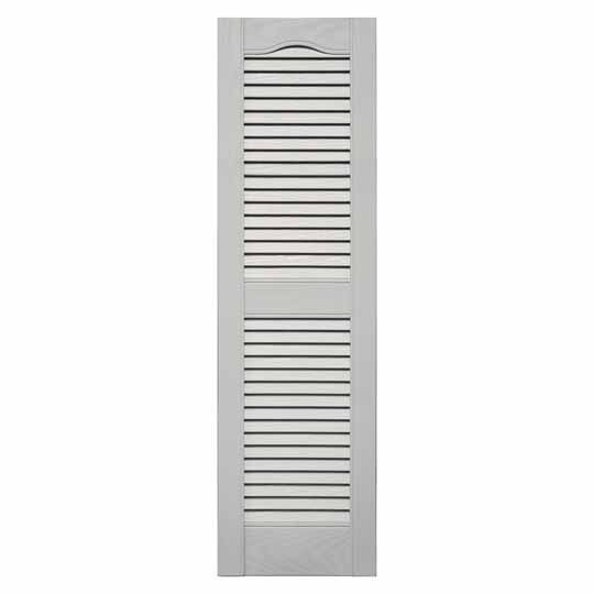 Mid-America Standard Cathedral Top Open Louver Shutter — MABLSPT1272