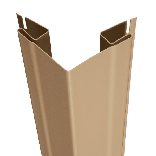 CertainTeed Siding 3/4" x 3-1/3" x 10' Outside Corner Post - Woodgrain Finish — CEROSCP34WG10BU