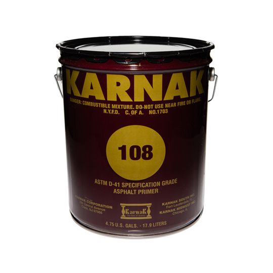 Karnak #108 Asphalt Primer with Special Un Export Packaging - 5 Gallon Pail