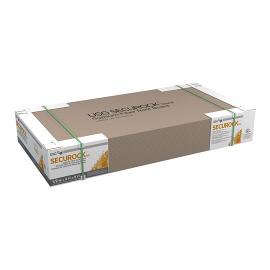 U.S. Ply 1/2" x 4' x 8' Securock Gypsum Fiber Roof Board