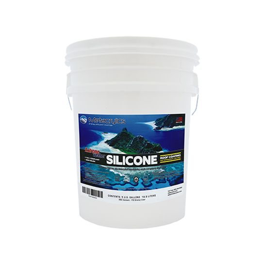 Metacrylics High Solids Silicone Roof Coating - 5 Gallon Pail — Adhesives, Caulks & Sealants — MTAHSSWH5G
