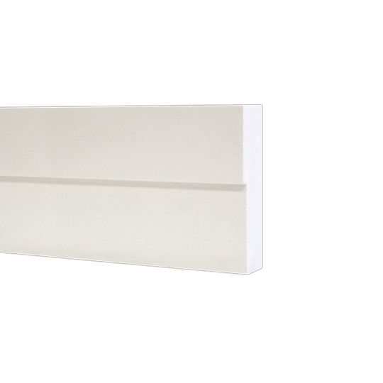 Versatex 5/4" x 4" x 18' Smooth PVC Trimboard with Nail Flange