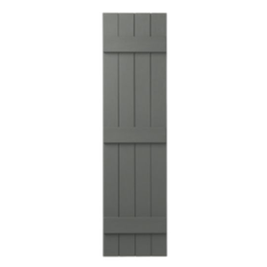 Mastic 15" x 71" Board & Batten Standard 4-Board Shutters - Closed Style — ACOVIN4C157116