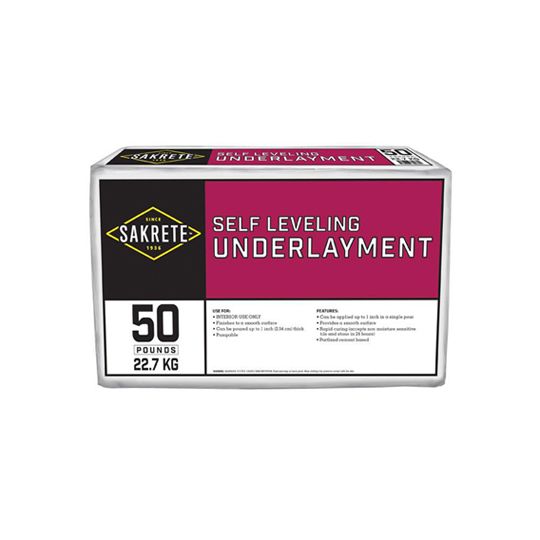 Sakrete Level Set 300 Self-Leveling Underlayment - 50 Lb. Bag