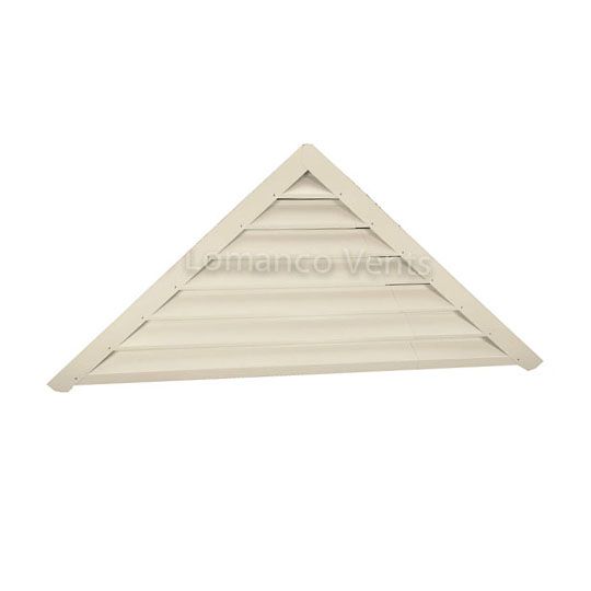 Lomanco Model-907 Adjustable Vari-Pitch Triangular Gable Louver — LOM907WH