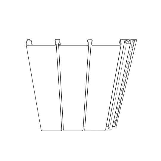 Ply Gem Triple 3-1/3" Hidden Vent Vinyl Soffit — CEWVST3VNP