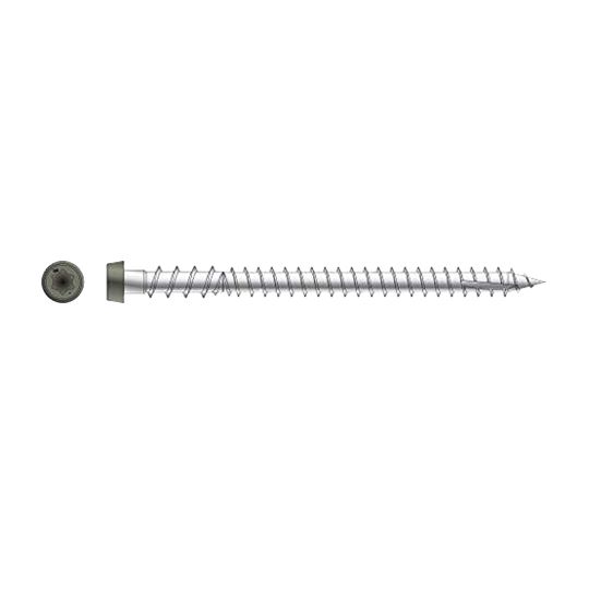 Simpson Strong-Tie #10 x 2-3/4" Type 305 Stainless Steel Hand-Drive Deck Screw - Bucket of 1,750 — SSPDCU234MB305GR