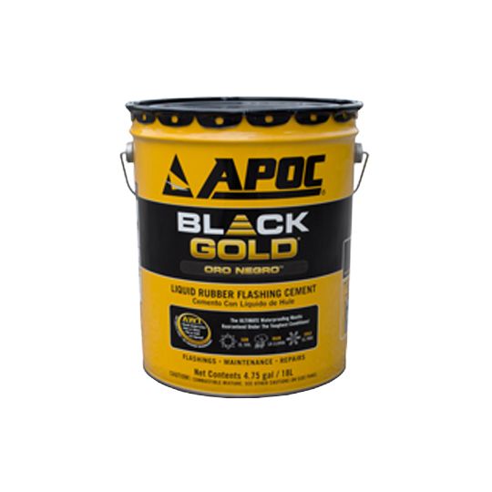 APOC 115 Black Gold Liquid Rubber Flashing Cement — Adhesives, Caulks & Sealants — GHOBGLRF5