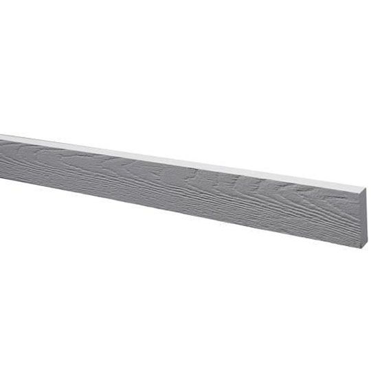 Allura 4/4" x 2" x 12' Reversible Woodgrain/Smooth Fiber Cement Trim — PFCPCRT440212