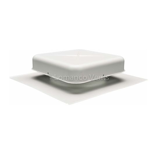Lomanco 550 Aluminum Pan Static Roof Louver — Ventilation and Drainage — LOM550WH