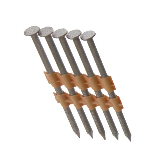 Grip-Rite 3" x 120 Smooth (21DG) Hg Plastic Round Head Collated Coil Nails - Box of 2,500