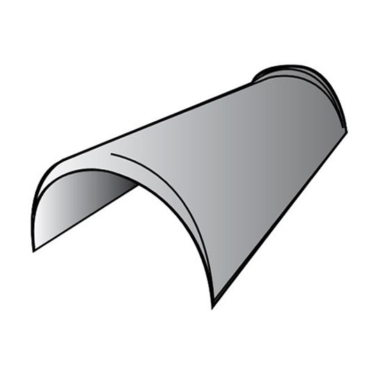 Unified Steel 6" x 14.5" Cap Mission Trim Hip & Ridge — BORMCSG