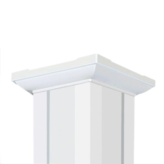 Superior Aluminum 8" x 8' Panel Square Column with Standard Cap & Base