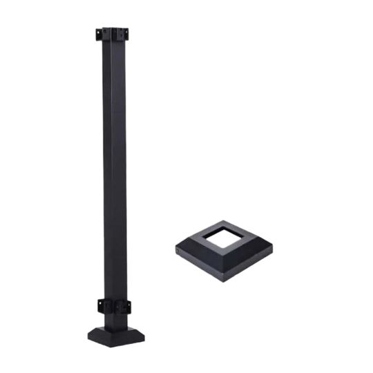 Fortress Building Products 2" x 36" AL13 Home Corner Post with Pre-Attached Brackets and Base Cover